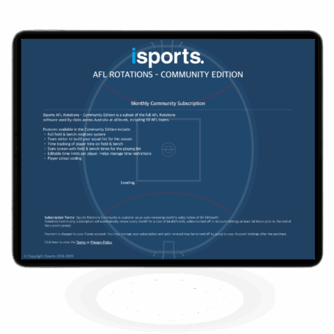 iSports AFL Rotations | Smart AFL Rotations Management Software